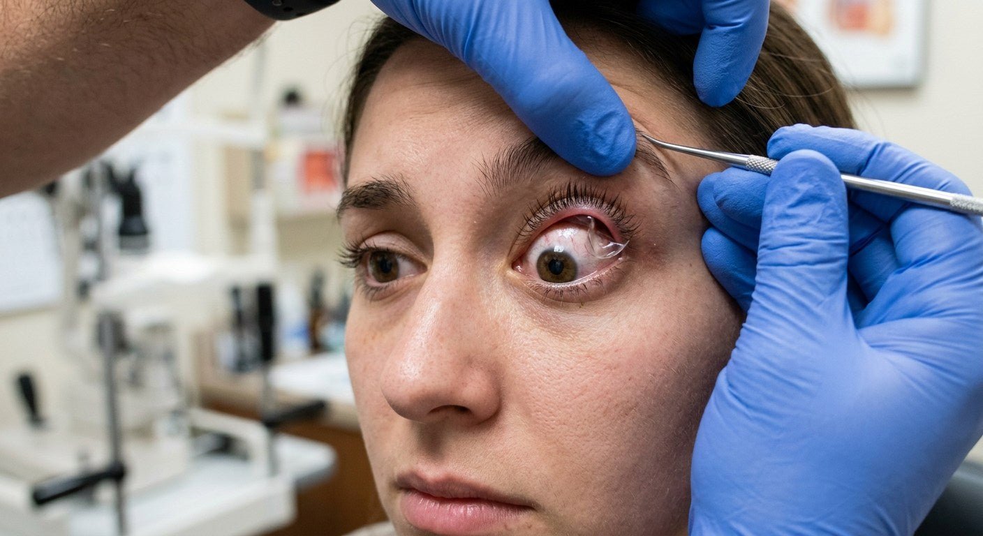 What Happens if a Contact Lens Gets Stuck Behind The Eye?