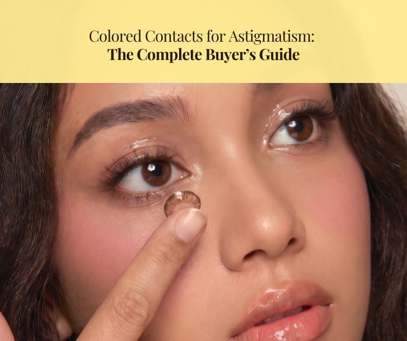 Simple Beauty Routine For Dry Eye Colored Contact Wearers